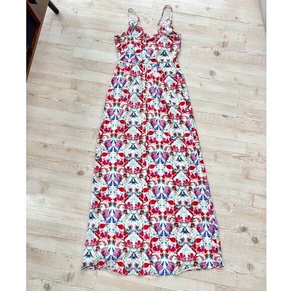 Yumi Kim Cleo Floral V-Neck Maxi‎ Dress | White/Multi Size XS - Picture 7 of 11